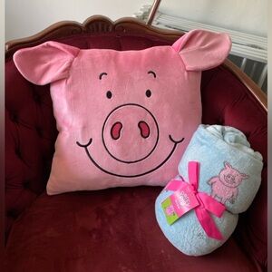Percy pig marks & Spencer blanket and pillow